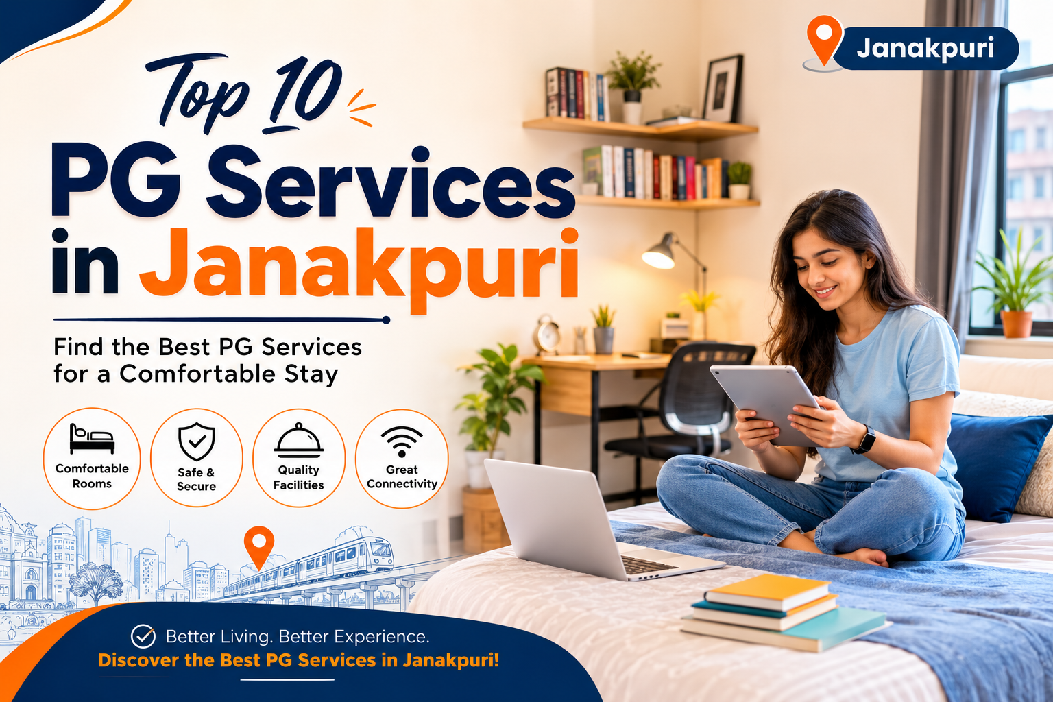 Top 10 PG Services in Janakpuri