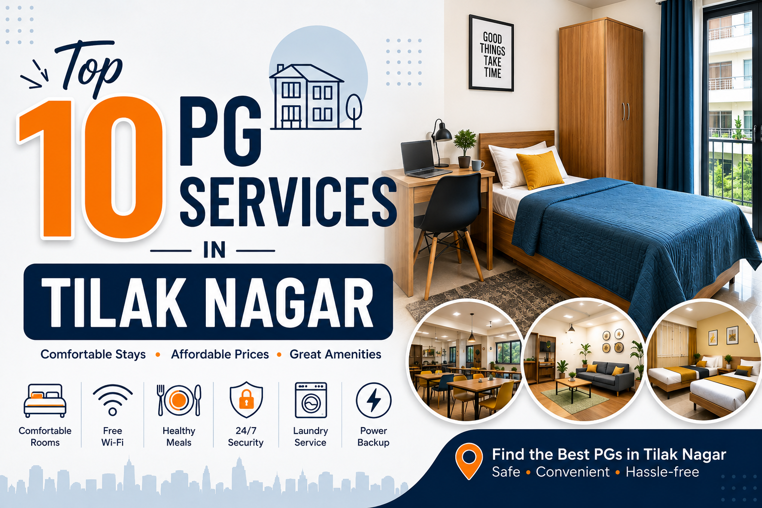 Top 10 PG Services in Tilak Nagar