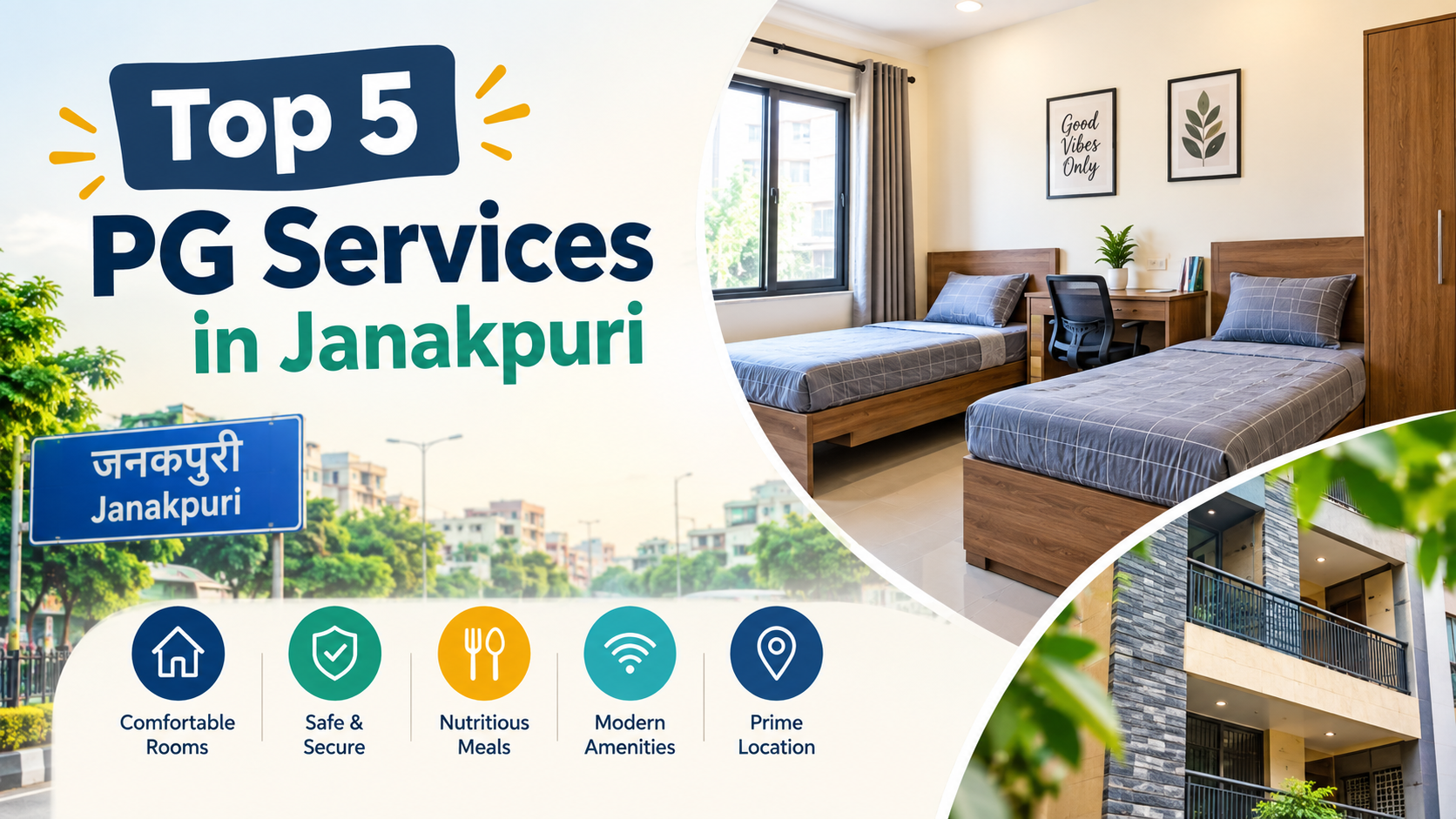 Top 5 PG Services in Janakpuri