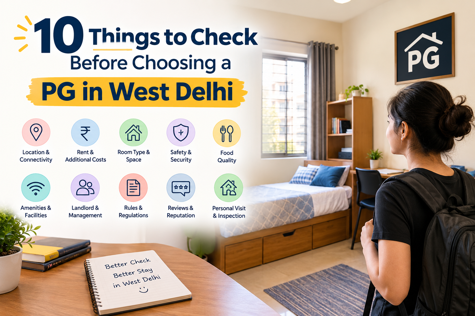 10 Things to Check Before Choosing a PG in West Delhi