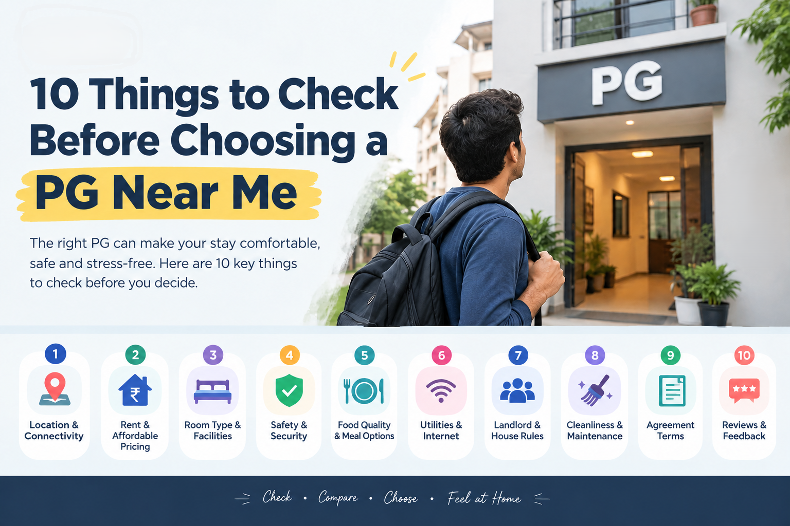 10 Things to Check Before Choosing a PG Near Me
